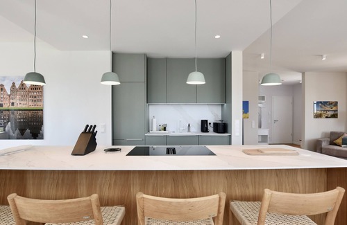 Rosenhagen Apartamento | Apartamento-Ejecutivo-Baño con bañera-Vista a parte del mar-Haustiere nicht e...