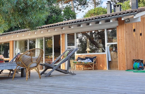 Cap-Ferret Villa | Hermosa villa en la hierba, gran terraza en los árboles, ideal familia hasta 10