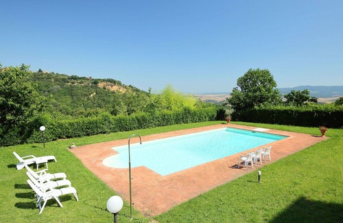 Volterra Villa | Estupenda casa de vacaciones con piscina privada, WIFI, TV, patio, vista panorámica, aparcamiento