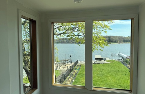 Norton Shores Casa | Beautiful Waterfront Getaway on Mona Lake in Norton Shores