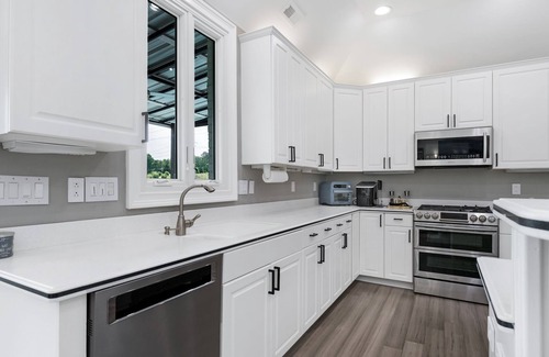 Rock Hill Casa | Beautiful Waterfront Home with abundant outdoor seating, pool, hot tub, grill