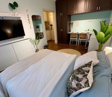 Embare Apartamento | Beira-mar - Apt aconchegante com ar e Wi-Fi
