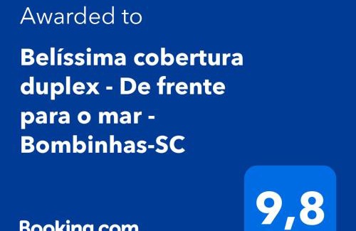 Canto Grande Apartamento | Belíssima cobertura duplex - De frente para o mar - Bombinhas-SC