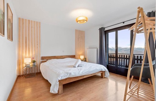 Nendaz Apartamento | Bel appartement avec vue alpine