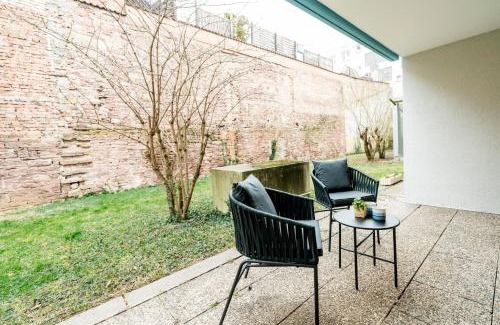 Pforzheim Apartamento | BellaBene modernes Studio Apartment in zentraler Lage mit Terrasse, Parkplatz, SmartTV