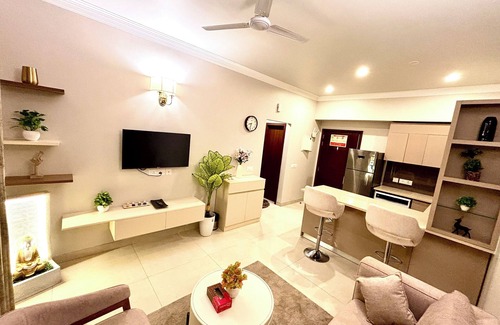 Gurugram Apartamento | Belle Vue the cozy 1-bedroom flat is an ideal hideaway for solo travelers.