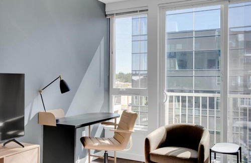Wilburton Apartamento | Bellevue 1BR w Gym WD nr Spring District SEA-412