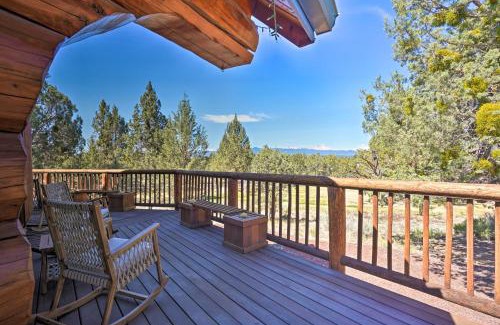 Bend Casa | Bend Log Cabin with Cascade Mountain Views!
