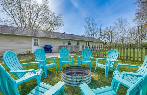 Riverside Casa | Benton Harbor Home with Fire Pit - 2 Mi to Beach!