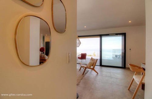 Sari-Solenzara Villa | Bergerie, Panoramic sea view, Heated pool, Gr20 access