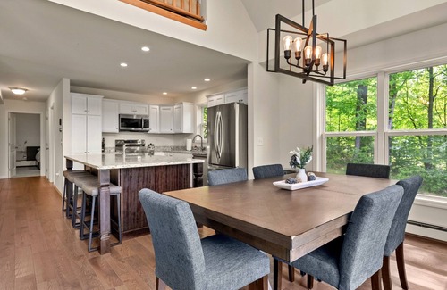 Great Barrington Casa | Berkshires Best/Large Deck with Hotub, Basement with Game room & Fitness room