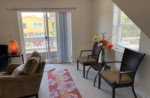 Neptune Beach Casa | Best location at beach! 3/2 TH 2 ocean view balconies. Modern!