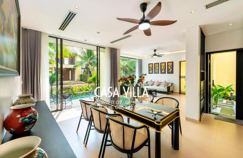 Cam Ha Villa | Biệt thự Casamia Calm Hội An 200m2 sang trọng view sông, có bể bơi riêng