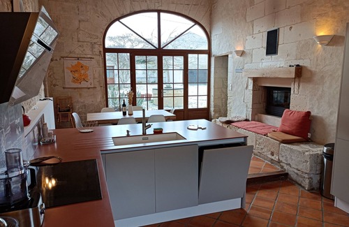 Saint-Dizant-du-Gua Casa | Big family house with swimming pool