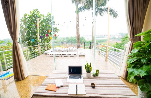 Nhat Tan Casa | Habitación grande Terraza grande-Em Am Homestay Ha Noi