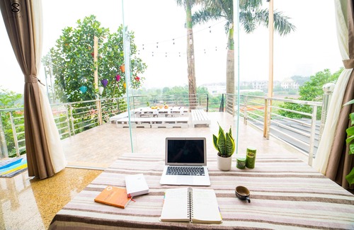 Nhat Tan Casa | Habitación grande Terraza grande-Em Am Homestay Ha Noi