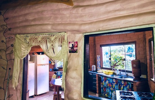 Alto Paraiso de Goias Cabaña | Bioconstruction House and the most beautiful Sunset in Chapada