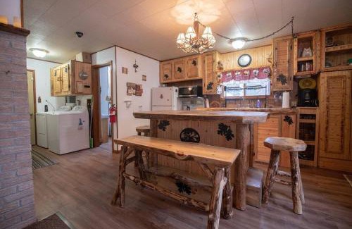 Necedah Casa | Black bear cabin with blow up hot tub