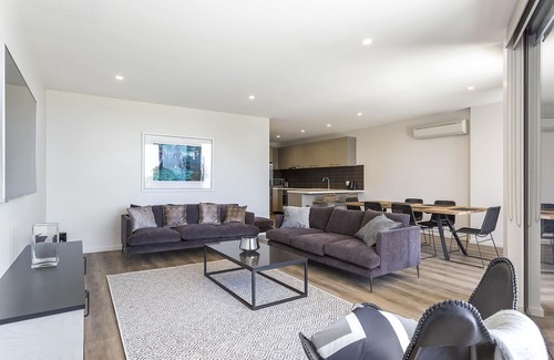 Blairgowrie Apartamento | Blairgowrie Apartamento 1: vistas de la bahía + ropa de cama