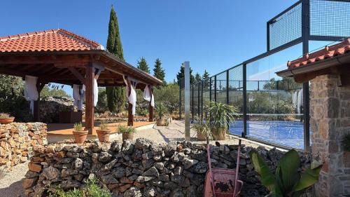 Gdinj Villa | Bliss Stone House in Hvar with private padel court