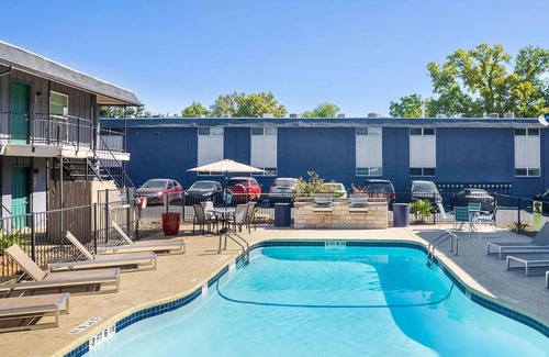 Cherrywood Apartamento | Blueground | Mueller 2bd, BBQ, Pool, AC, nr Downtown