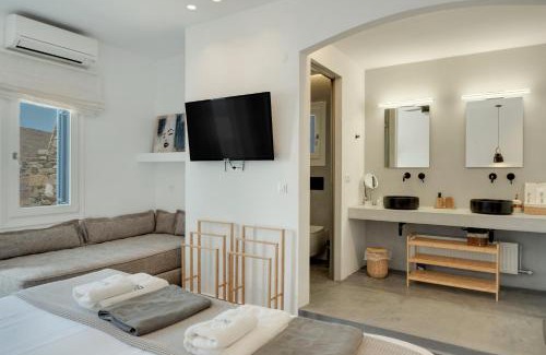Syros Casa | Blueros - Black Stone Suite