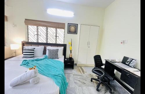 Salt Lake Apartamento | BluO 1BHK Salt Lake - Kitchen, Terrace Garden