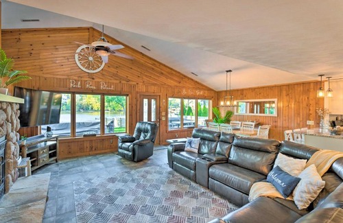 Newville Casa | Boat Dock and Backyard Rock River Retreat