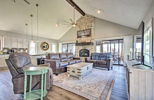 Sunrise Beach Casa | Boat Dock and Scenic Decks Lake of the Ozarks Gem