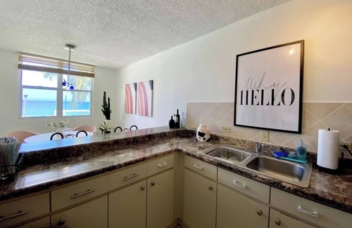 Aguadilla Pueblo Apartamento | Boho Beach Box | Ocean Front Apt With Pool- in Downtown Walkable Location