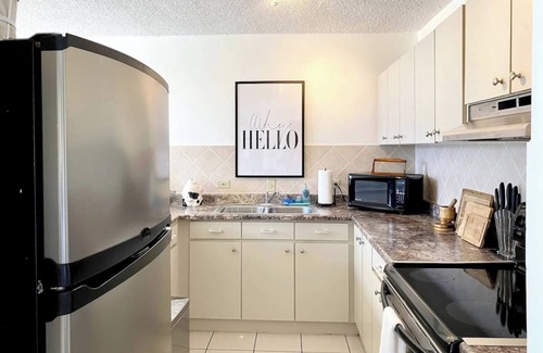 Aguadilla Pueblo Apartamento | Boho Beach Box | Ocean Front Apt With Pool- in Downtown Walkable Location