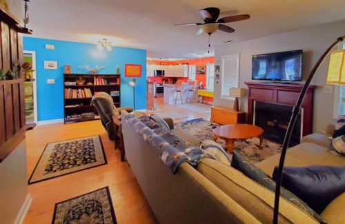 Carteret County Casa | Boho Burrow - Pet Friendly Mainland Coastal Retreat