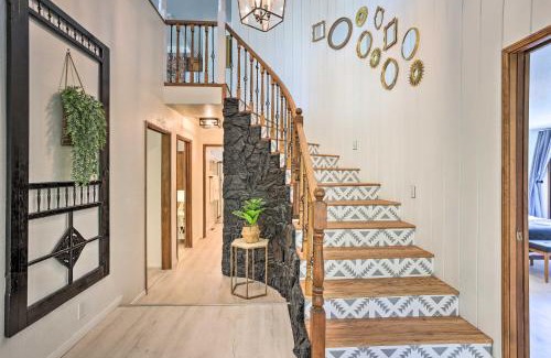 Crestline Casa | Boho-Chic Home with Game Room Near Lake Gregory!