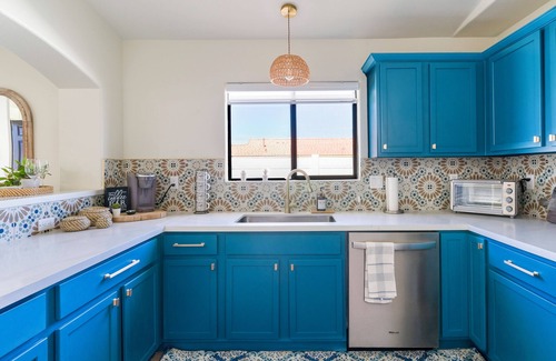 Desert Hot Springs Casa | Boho Desert Retreat-Saltwater Pool-Game Room-Sunsets