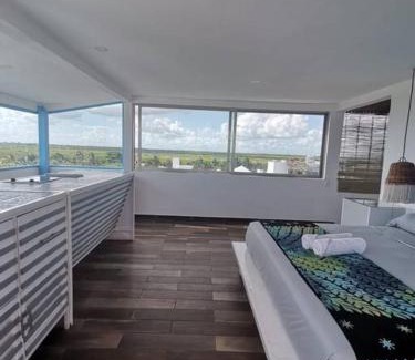 Puerto Morelos Apartamento | Bonita habitación con pequeña piscina a aire libre