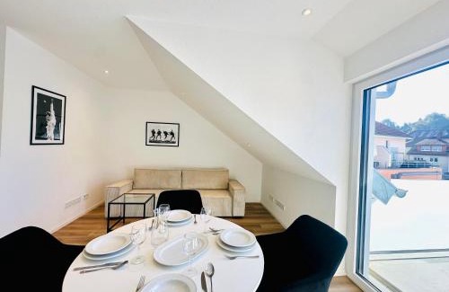 Loerrach Apartamento | Bonnystay Lörrach l Balcony l Center l Design