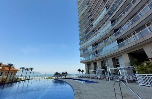 Pompeia Apartamento | Book Santos - Unlimited 801 - Frente Mar de Verdade!