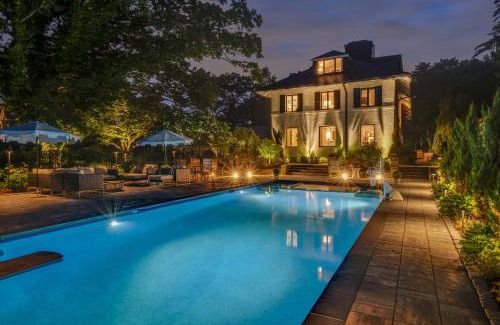 Needham Casa | Boston Mansion Heated Pool Fire Pit Tennis