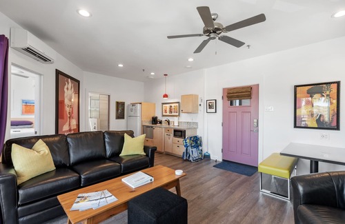 Folly Beach Hotel | Boutique Hotel Folly Room 1: King Suite with large private balcony in the heart of Folly Beach