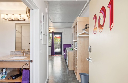 Folly Beach Hotel | Boutique Vera Hotel Room 201: King Room in the Heart of Folly Beach