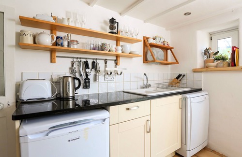 Salcombe Cabaña | CASA DE ARCO, admite mascotas en East Portlemouth, Ref 995266