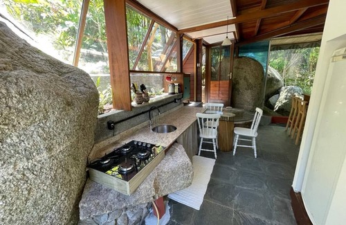 Florianopolis Cabina | Pyramid house covered in quartz. Space for healing and regeneration connections.