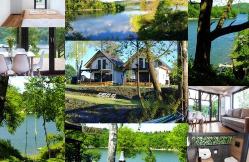 Czarna Casa | Brama Sanu - z prywatną linią brzegową Jeziora Solińskiego - pomosty - pontony - basen sezonowy