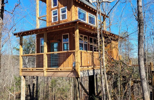 Pickens Cabina | Branches Up Tree House Mountain Getaway