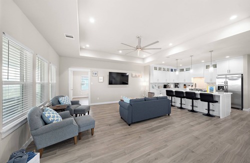 Indian Beach Casa | Brand new 4 Bed 3 Bath house on Galveston Island 2 balconies w/ ocean/Bay view.