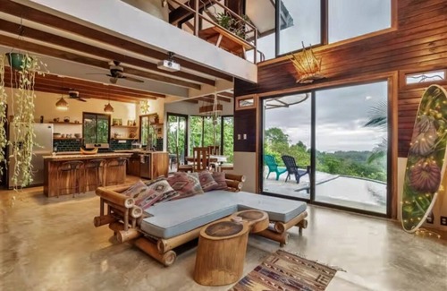 Montezuma Casa | Casa privada en Montezuma con impresionantes vistas al mar y a la selva tropical del valle