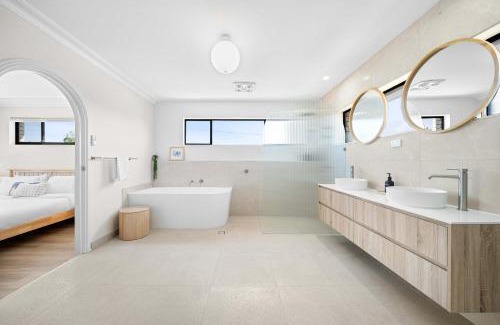 Woorim Casa | Bribie Beach House with Pool - Walk to Surf & Shops