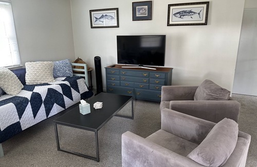 Southend Condominio | Brigantine 2BR 1.5BA Bottom Floor Condo with Tesla/EV Charger