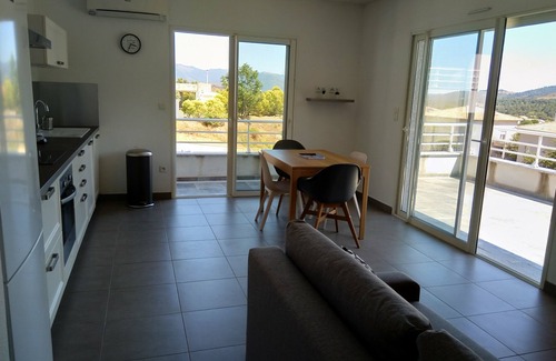 Corte Apartamento | Bright 3-room apartment with mountain view and beautiful terrace + parking