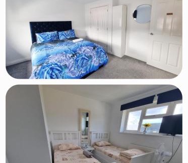 London Borough of Hounslow Casa | Bright and Spacious King & Double Rooms, Free Private Parking, Close to Heathrow